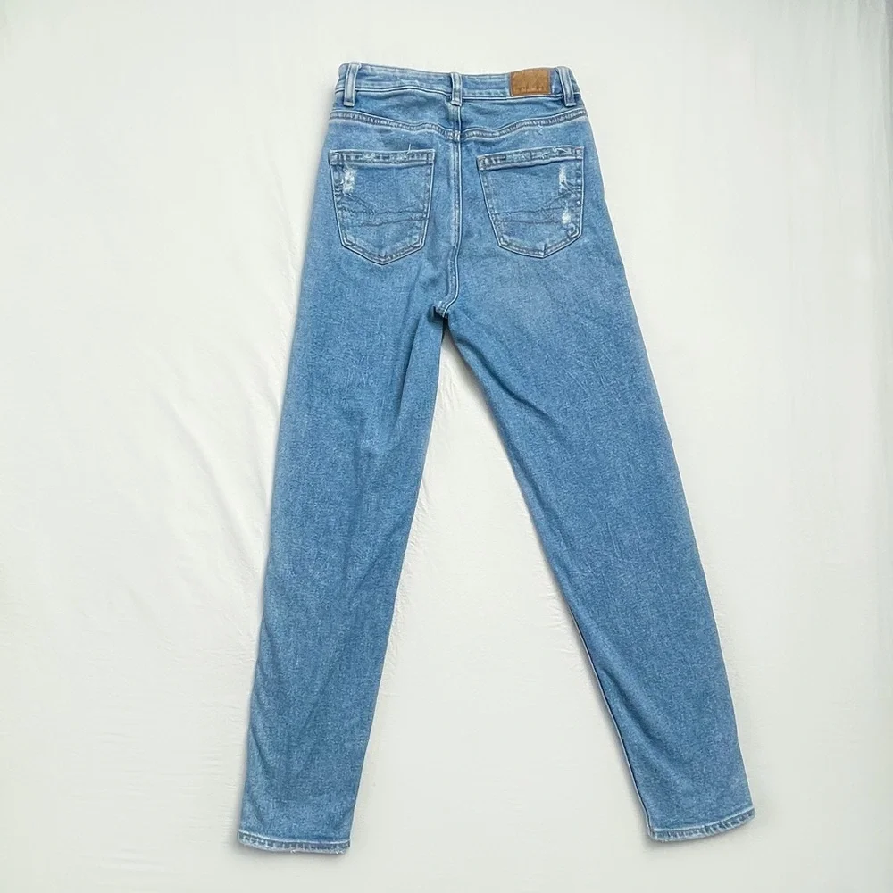 American Eagle DistressedMom Straight Jean size 00 - Picture 4 of 7